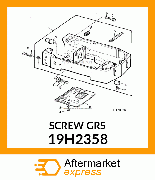 SCREW, HEX HEAD 19H2358