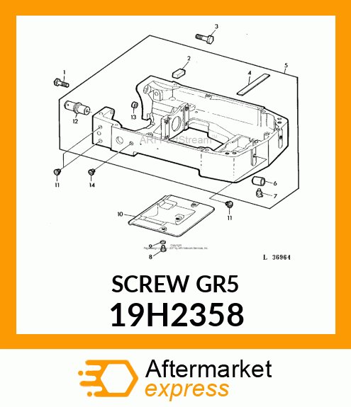 SCREW, HEX HEAD 19H2358