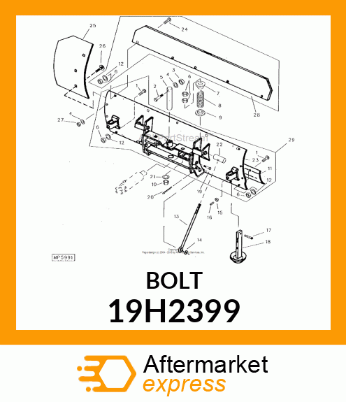 SCREW, HEX HEAD 19H2399