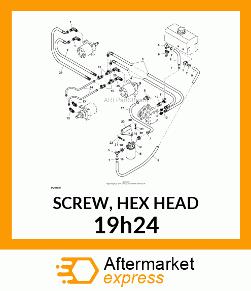 SCREW, HEX HEAD 19h24