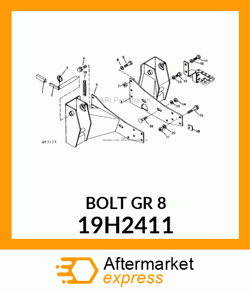 SCREW, HEX HEAD 19H2411