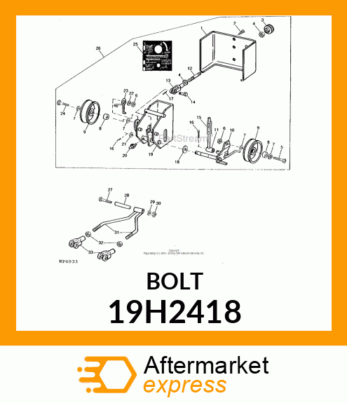 SCREW, HEX HEAD 19H2418