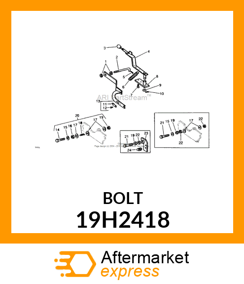 SCREW, HEX HEAD 19H2418