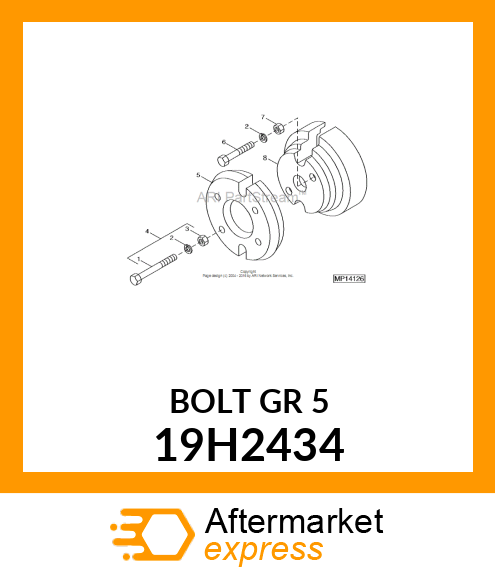 SCREW, HEX HEAD 19H2434