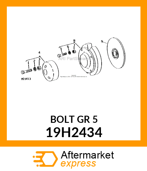 SCREW, HEX HEAD 19H2434