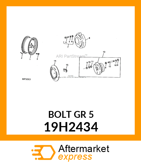 SCREW, HEX HEAD 19H2434