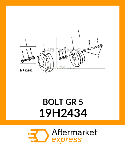 SCREW, HEX HEAD 19H2434