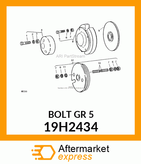 SCREW, HEX HEAD 19H2434