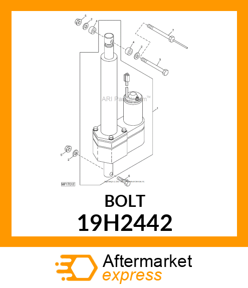 SCREW, HEX HEAD 19H2442