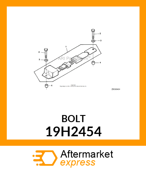 SCREW, HEX HEAD 19H2454