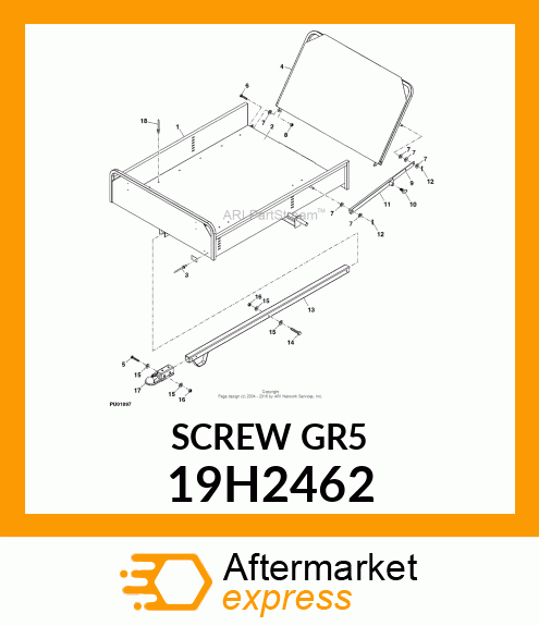 SCREW, HEX HEAD 19H2462