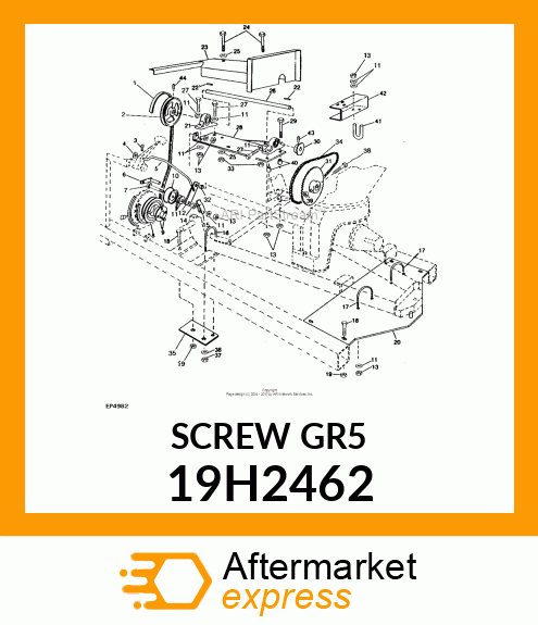 SCREW, HEX HEAD 19H2462