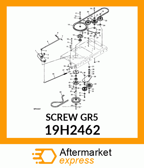 SCREW, HEX HEAD 19H2462