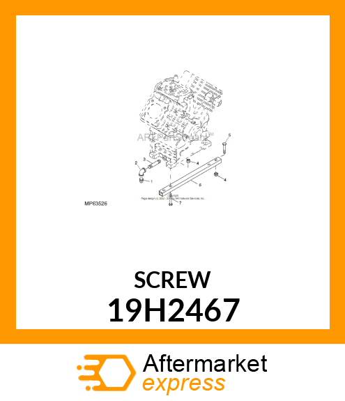 SCREW, HEX HEAD 19H2467