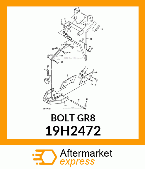 SCREW, HEX HEAD 19H2472