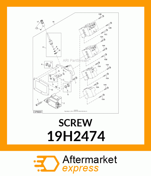 SCREW, HEX HEAD 19H2474