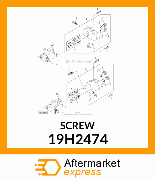 SCREW, HEX HEAD 19H2474