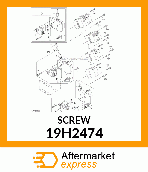 SCREW, HEX HEAD 19H2474