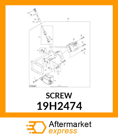 SCREW, HEX HEAD 19H2474