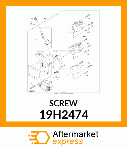 SCREW, HEX HEAD 19H2474