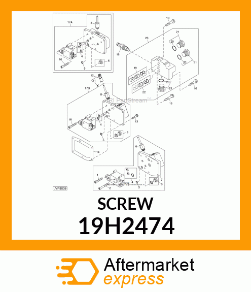 SCREW, HEX HEAD 19H2474