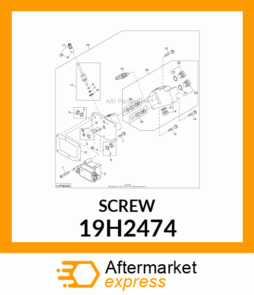 SCREW, HEX HEAD 19H2474