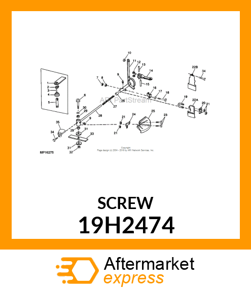 SCREW, HEX HEAD 19H2474