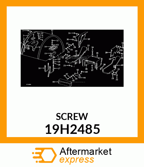 SCREW, HEX HEAD 19H2485