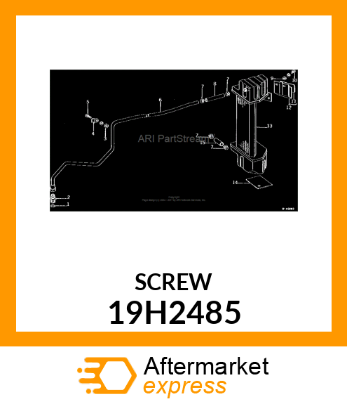 SCREW, HEX HEAD 19H2485