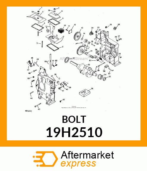 SCREW, HEX HEAD 19H2510