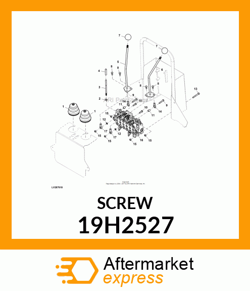 SCREW, HEX HEAD 19H2527