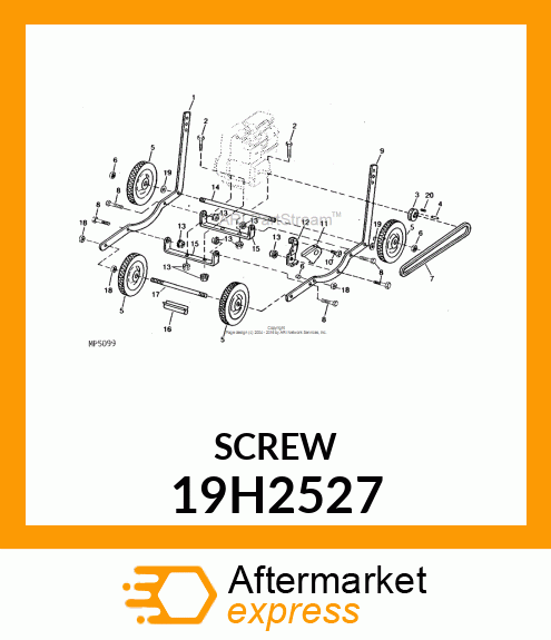 SCREW, HEX HEAD 19H2527