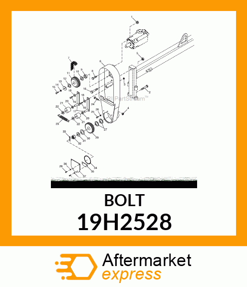 SCREW, HEX HEAD 19H2528