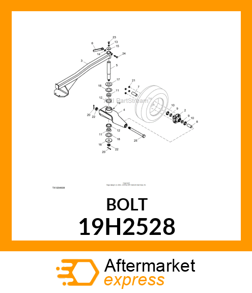 SCREW, HEX HEAD 19H2528