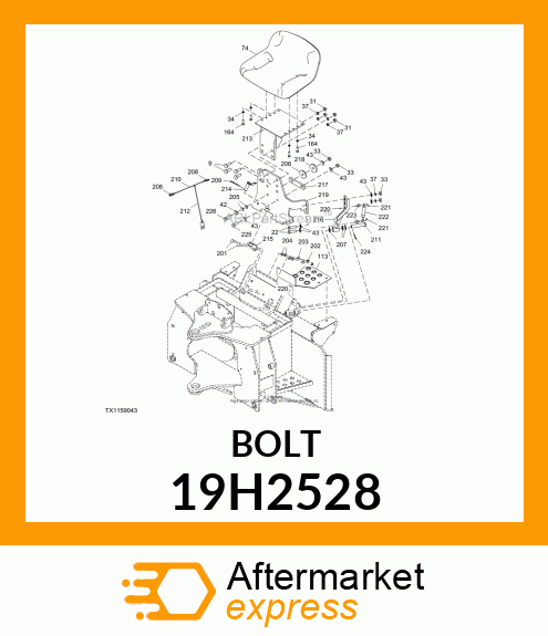 SCREW, HEX HEAD 19H2528