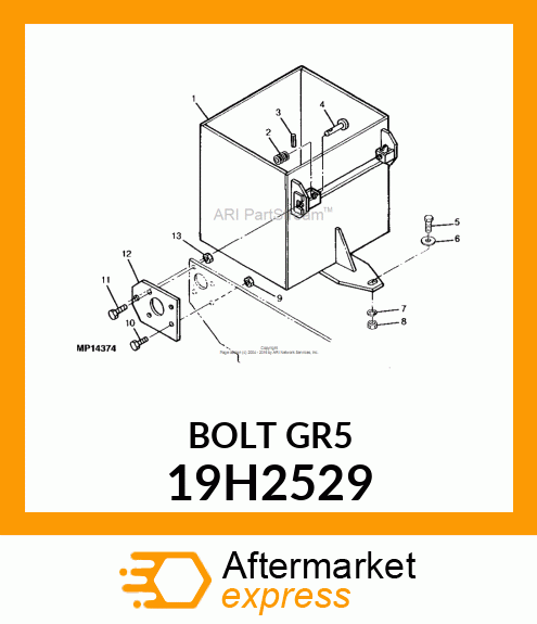 SCREW, HEX HEAD 19H2529