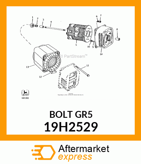 SCREW, HEX HEAD 19H2529