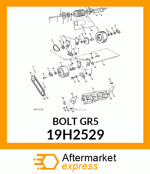 SCREW, HEX HEAD 19H2529