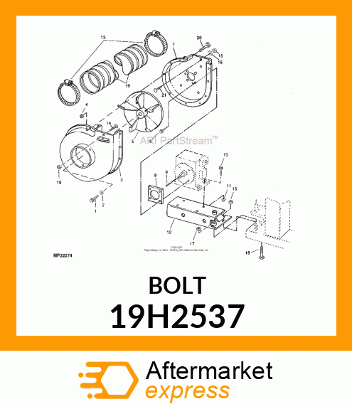 SCREW, HEX HEAD 19H2537