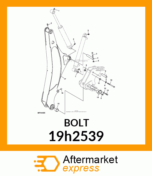 SCREW, HEX HEAD 19h2539