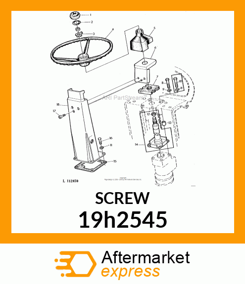 SCREW, HEX HEAD 19h2545