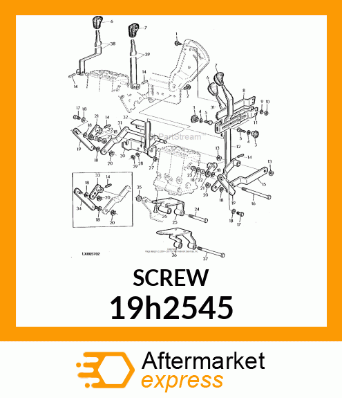 SCREW, HEX HEAD 19h2545