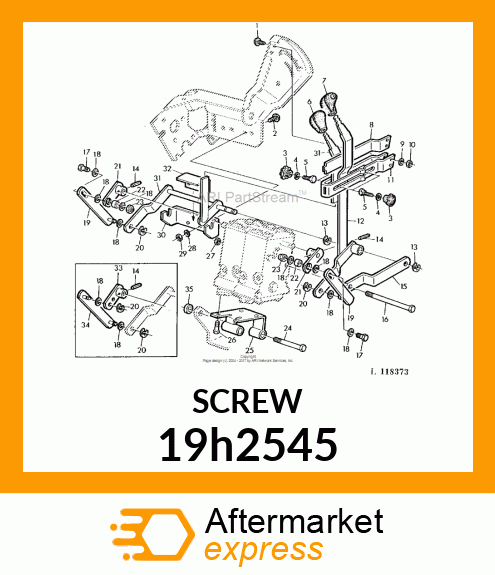 SCREW, HEX HEAD 19h2545