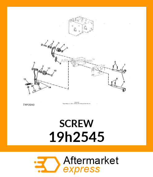 SCREW, HEX HEAD 19h2545