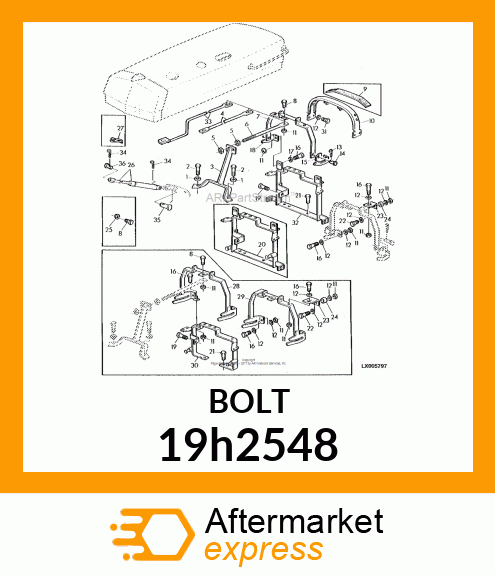 SCREW, HEX HEAD 19h2548