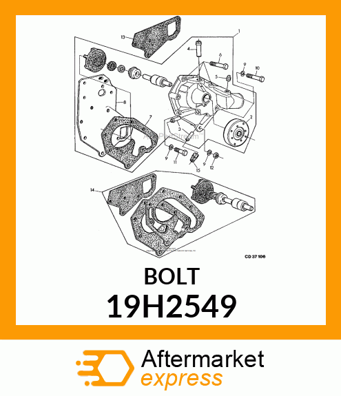 SCREW, HEX HEAD 19H2549