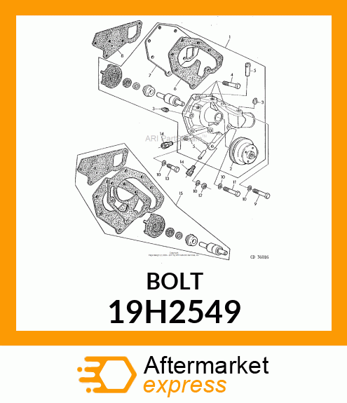 SCREW, HEX HEAD 19H2549