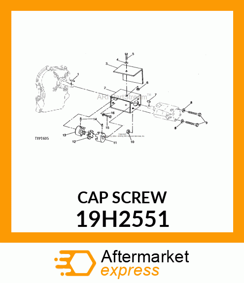 SCREW, HEX HEAD 19H2551