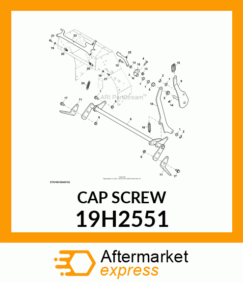 SCREW, HEX HEAD 19H2551