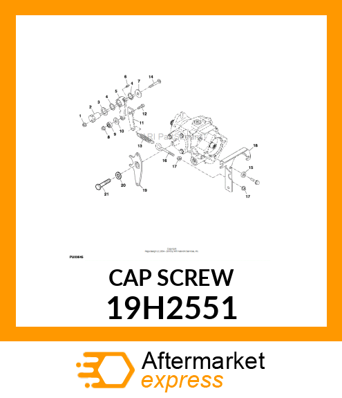 SCREW, HEX HEAD 19H2551